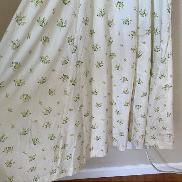 HOUSE OF CB 'Tallulah' Ivory Floral Puff Sleeve Midi Dress NWOT Size‎ XL - Picture 10 of 13